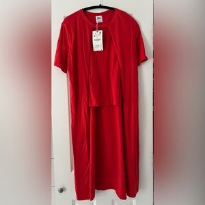 New Zara high low t-shirt. 100% cotton.